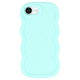 iPhone 17e / 16e EIDERWOOD Flexibelt Plast Wavy Skal - Blå