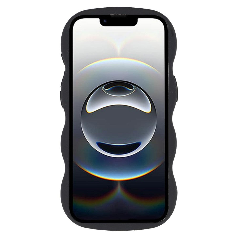 iPhone 17e / 16e EIDERWOOD Flexibelt Plast Wavy Skal - Svart