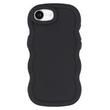 iPhone 17e / 16e EIDERWOOD Flexibelt Plast Wavy Skal - Svart