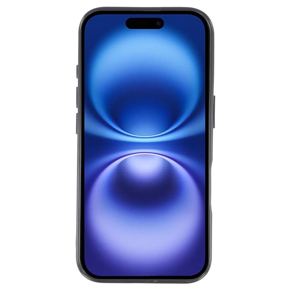 EIDERWOOD IPhone 16 Pro Flexibelt Plast Skal med Glitter - Svart