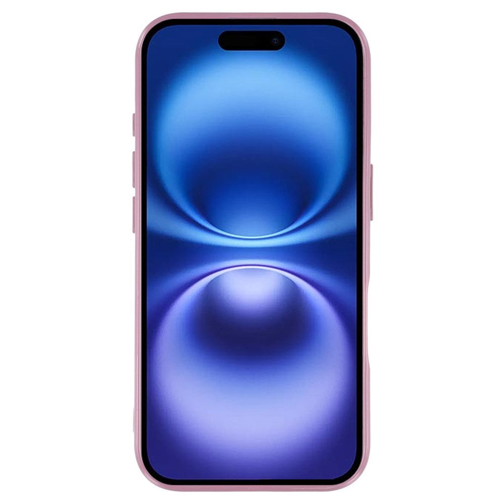 EIDERWOOD IPhone 16 Pro Flexibelt Plast Skal med Glitter - Lila