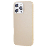 EIDERWOOD IPhone 16 Pro Flexibelt Plast Skal med Glitter - Beige