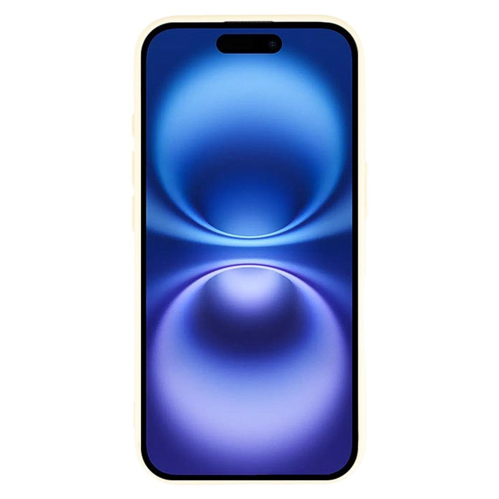 EIDERWOOD IPhone 16 Pro Flexibelt Plast Skal med Glitter - Gul