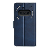 EIDERWOOD Nothing Phone (3a) Konstläder Fodral m. Plånbok & Stativ Funktion - Blå