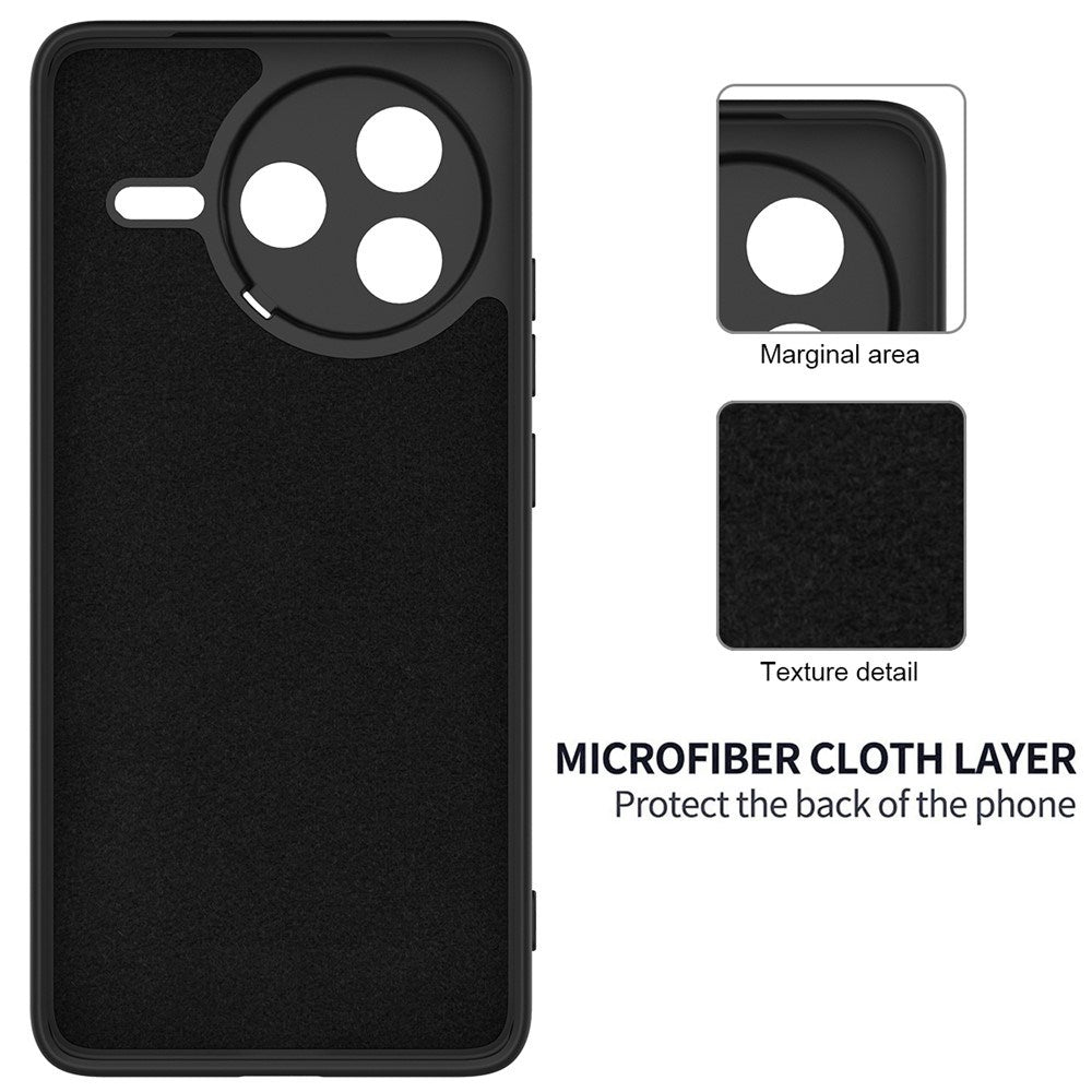 Xiaomi Poco F7 Pro EIDERWOOD Silikon Skal m. Rem - Svart