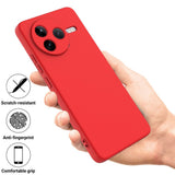 Xiaomi Poco F7 Pro EIDERWOOD Silikon Skal m. Rem - Röd