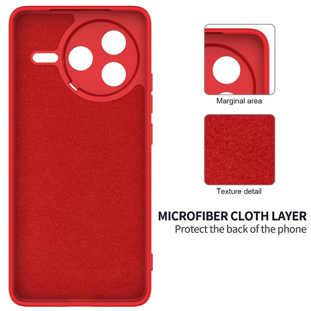 Xiaomi Poco F7 Pro EIDERWOOD Silikon Skal m. Rem - Röd