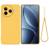 Xiaomi Poco F7 Pro EIDERWOOD Silikon Skal m. Rem - Gul