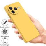 Xiaomi Poco F7 Pro EIDERWOOD Silikon Skal m. Rem - Gul