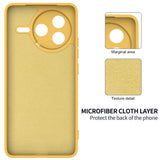 Xiaomi Poco F7 Pro EIDERWOOD Silikon Skal m. Rem - Gul