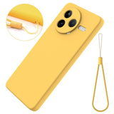 Xiaomi Poco F7 Pro EIDERWOOD Silikon Skal m. Rem - Gul
