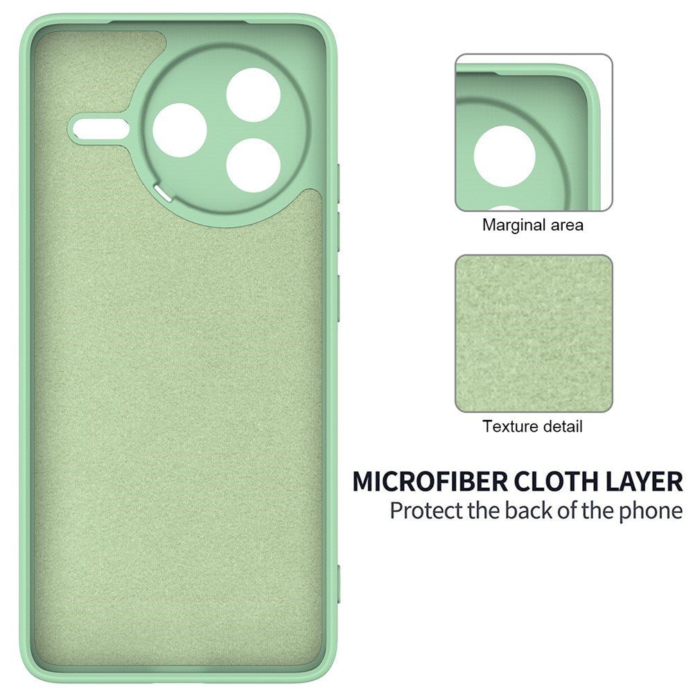 Xiaomi Poco F7 Pro EIDERWOOD Silikon Skal m. Rem - Grön