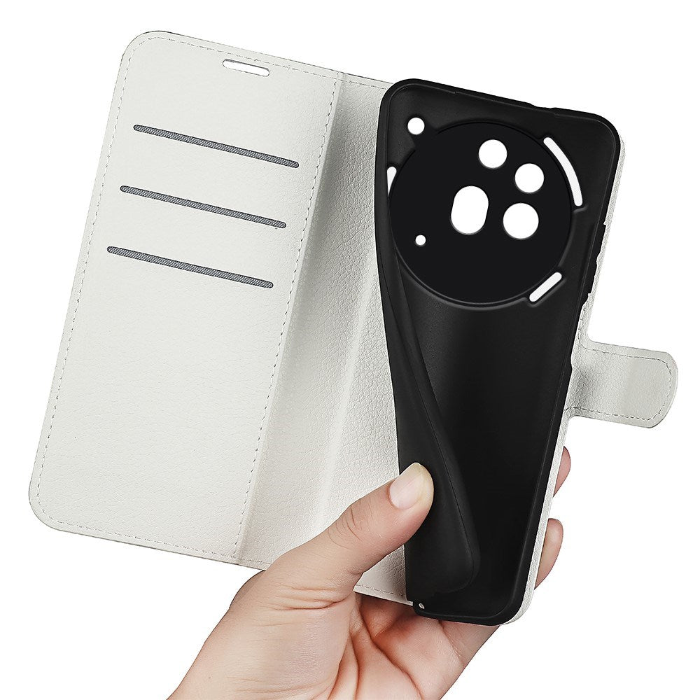 EIDERWOOD Nothing Phone (3a) Pro Konstläder Fodral med Korthållare & Ställfunktion - Vit