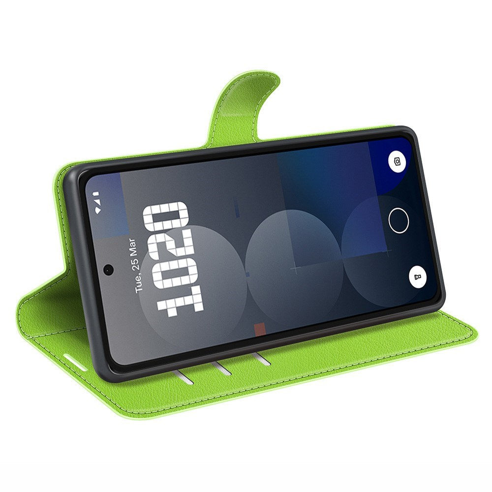 EIDERWOOD Nothing Phone (3a) Pro Konstläder Fodral med Korthållare & Ställfunktion - Grön