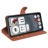 EIDERWOOD Nothing Phone (3a) Konstläder Fodral med Korthållare & Ställfunktion - Brun