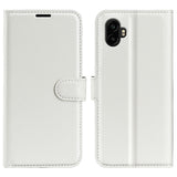 EIDERWOOD Samsung Galaxy Xcover 7 Pro Konstläder Flip Fodral m. Korthållare & Ställfunktion - Vit