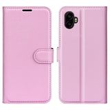 EIDERWOOD Samsung Galaxy Xcover 7 Pro Konstläder Flip Fodral m. Korthållare & Ställfunktion - Rosa