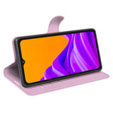 EIDERWOOD Samsung Galaxy Xcover 7 Pro Konstläder Flip Fodral m. Korthållare & Ställfunktion - Rosa