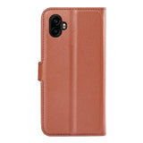 EIDERWOOD Samsung Galaxy Xcover 7 Pro Konstläder Flip Fodral m. Korthållare & Ställfunktion - Brun