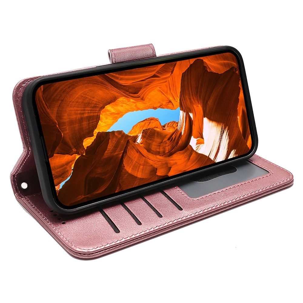 EIDERWOOD Xiaomi 15 Ultra Konstläder Flip Fodral - Rose Gold