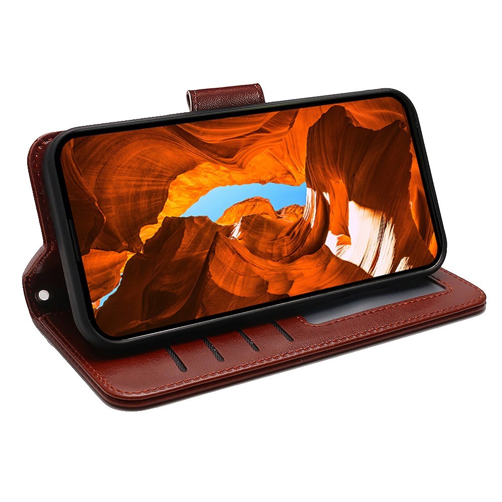 EIDERWOOD Xiaomi 15 Ultra Konstläder Flip Fodral - Brun