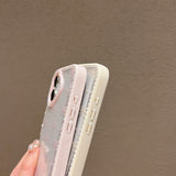 EIDERWOOD iPhone 16 Hybrid Skal med Rosetter och Strass - Genomskinlig / Blå