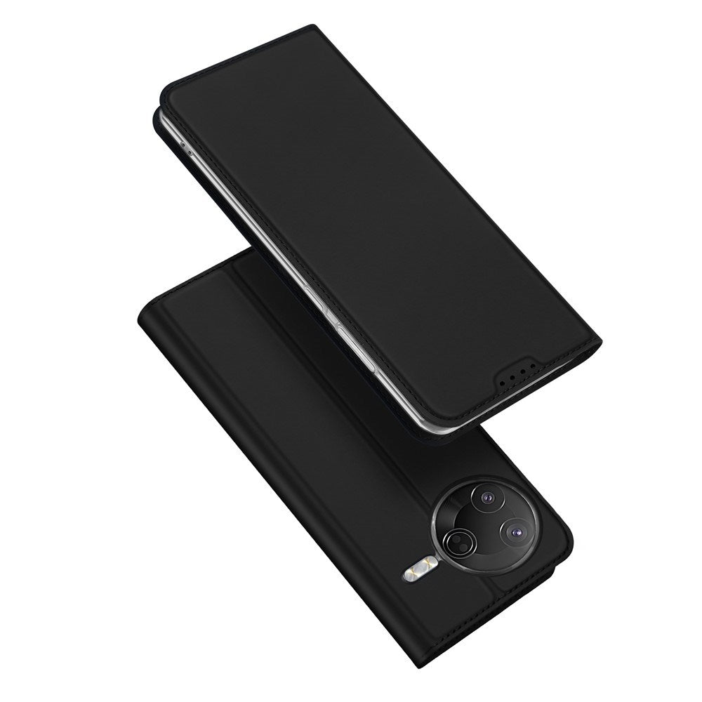 Xiaomi Poco F7 Pro EIDERWOOD Konstläder Fodral m. Korthållare & Ställfunktion – Svart