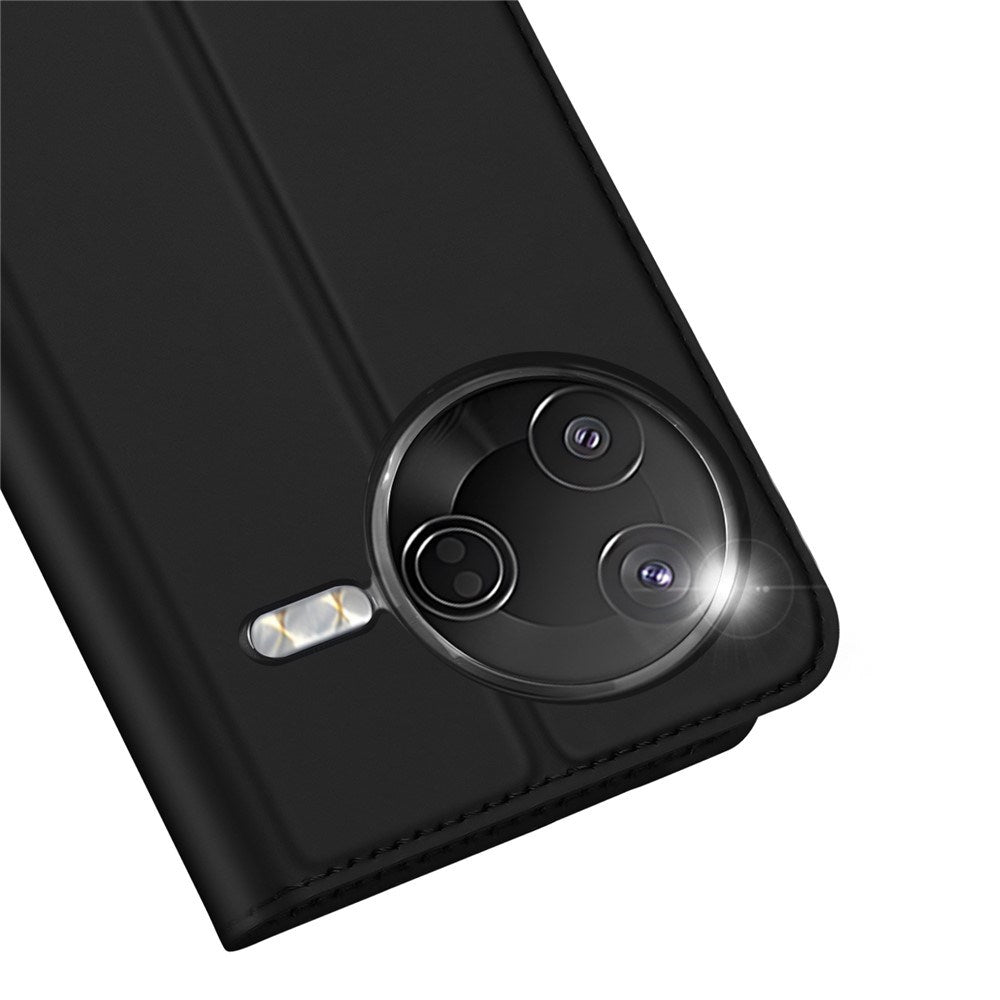 Xiaomi Poco F7 Pro EIDERWOOD Konstläder Fodral m. Korthållare & Ställfunktion – Svart