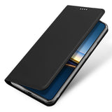 Xiaomi Poco F7 Pro EIDERWOOD Konstläder Fodral m. Korthållare & Ställfunktion – Svart