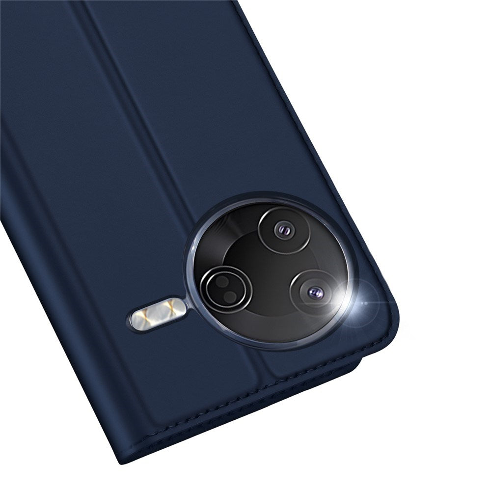 Xiaomi Poco F7 Pro EIDERWOOD Konstläder Fodral m. Korthållare & Ställfunktion – Blå