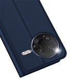 Xiaomi Poco F7 Pro EIDERWOOD Konstläder Fodral m. Korthållare & Ställfunktion – Blå