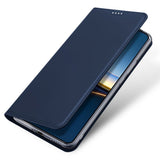 Xiaomi Poco F7 Pro EIDERWOOD Konstläder Fodral m. Korthållare & Ställfunktion – Blå