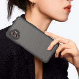 EIDERWOOD Samsung Galaxy Xcover 7 Pro Hybrid Plast Skal med Matt Baksida - Genomskinlig / Svart