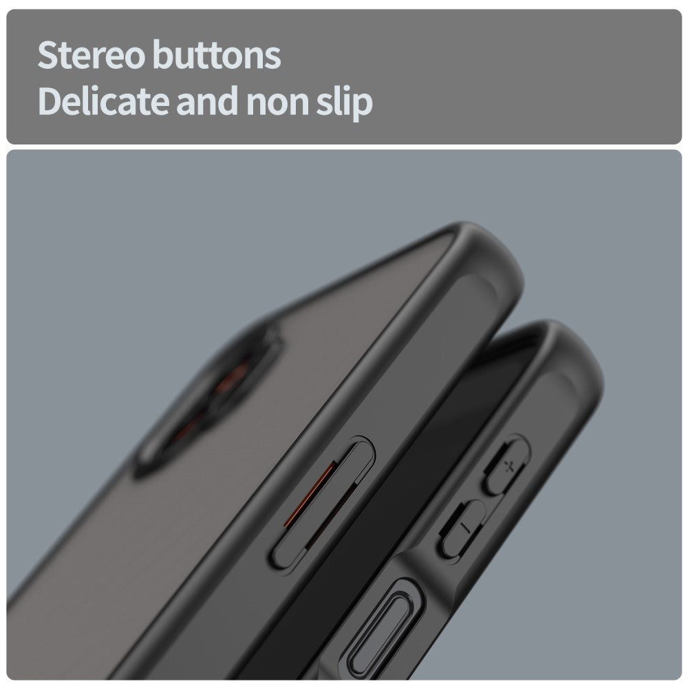 EIDERWOOD Samsung Galaxy Xcover 7 Pro Hybrid Plast Skal med Matt Baksida - Genomskinlig / Svart