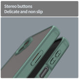 EIDERWOOD Samsung Galaxy Xcover 7 Pro Hybrid Plast Skal med Matt Baksida - Genomskinlig / Grön