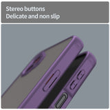 EIDERWOOD Samsung Galaxy Xcover 7 Pro Hybrid Plast Skal med Matt Baksida - Genomskinlig / Lila