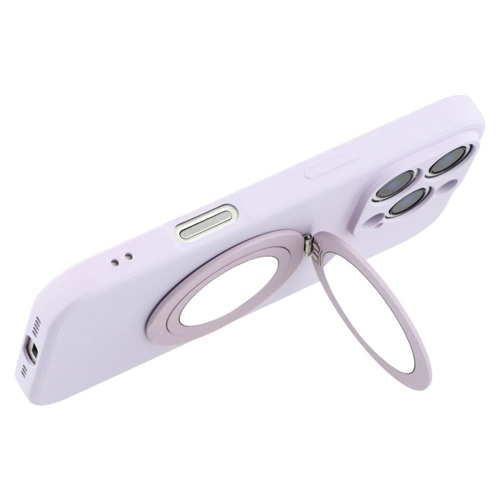 EIDERWOOD iPhone 16 Pro Hybrid Skal inkl. Stöd med Sparkstöd Spegel - Ljuslila