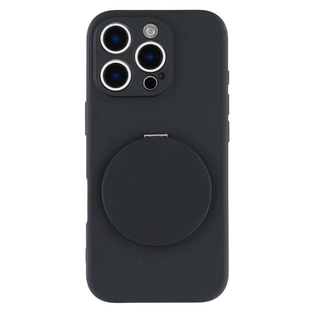 EIDERWOOD iPhone 16 Pro Hybrid Skal inkl. Stöd med Sparkstöd Spegel - Svart