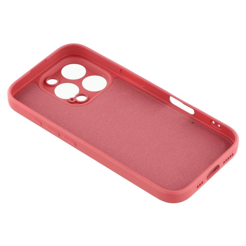 EIDERWOOD iPhone 16 Pro Hybrid Skal inkl. Stöd med Sparkstöd Spegel - Korallröd