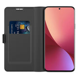 Xiaomi Poco F7 Ultra EIDERWOOD Konstläder Fodral m. Korthållare & Ställfunktion – Svart