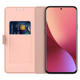 Xiaomi Poco F7 Ultra EIDERWOOD Konstläder Fodral m. Korthållare & Ställfunktion – Roséguld