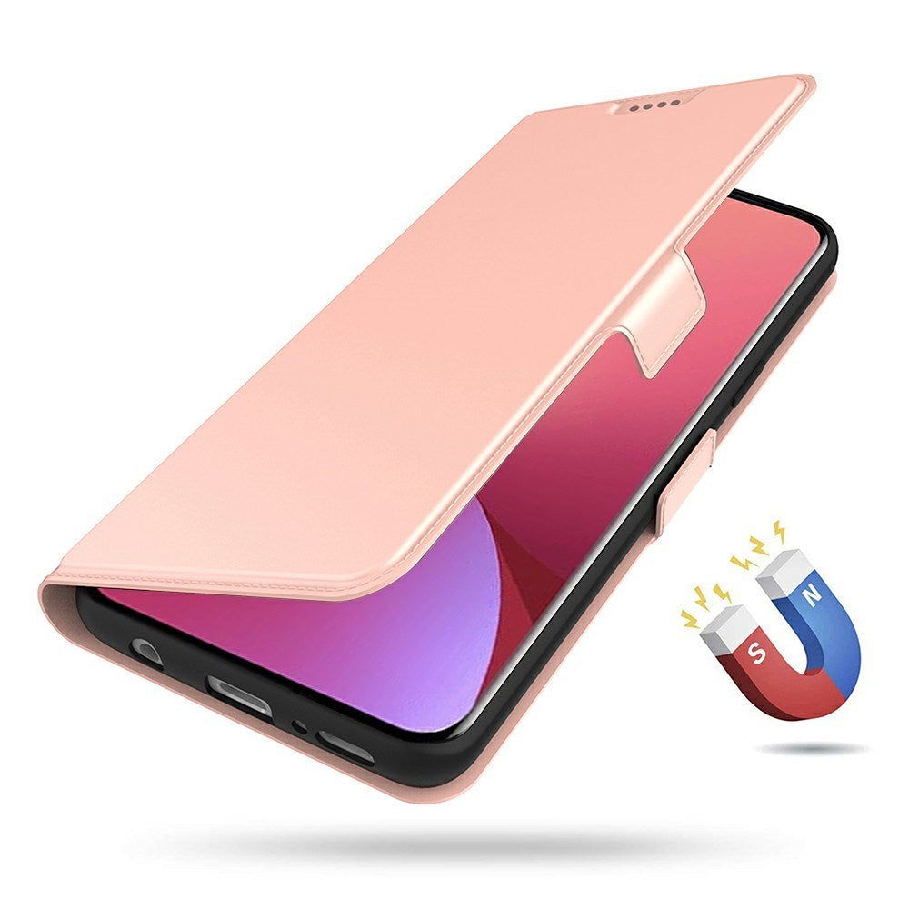 Xiaomi Poco F7 Ultra EIDERWOOD Konstläder Fodral m. Korthållare & Ställfunktion – Roséguld