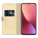 Xiaomi Poco F7 Ultra EIDERWOOD Konstläder Fodral m. Korthållare & Ställfunktion – Guld