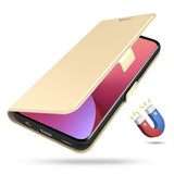 Xiaomi Poco F7 Ultra EIDERWOOD Konstläder Fodral m. Korthållare & Ställfunktion – Guld