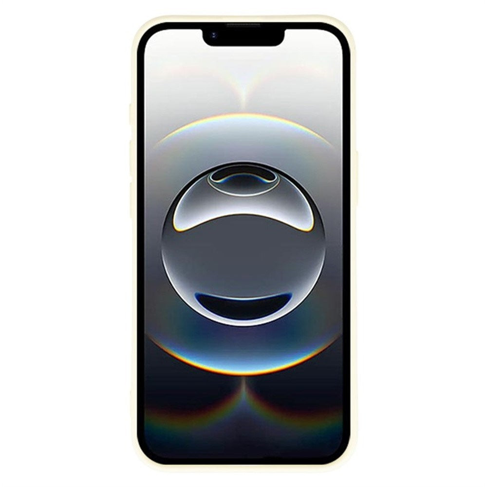 iPhone 16e Set med Flexibelt Plast Skal - Skärmskydd - Rem - Vit