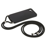 iPhone 17e / 16e EIDERWOOD Fodrat Flexibelt Plast Skal m. Rem - Svart