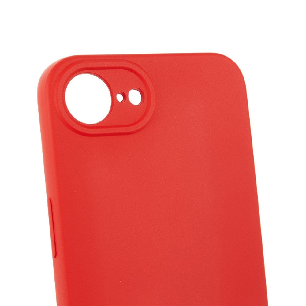 iPhone 17e / 16e EIDERWOOD Fodrat Flexibelt Plast Skal m. Rem - Röd
