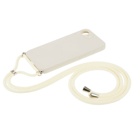 iPhone 17e / 16e EIDERWOOD Fodrat Flexibelt Plast Skal m. Rem - Beige