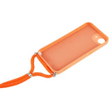 iPhone 17e / 16e EIDERWOOD Fodrat Flexibelt Plast Skal m. Rem - Orange