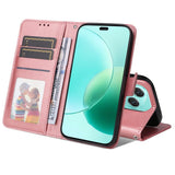 EIDERWOOD Honor 400 Lite Konstläder Flip Fodral m. Rem - Rosa